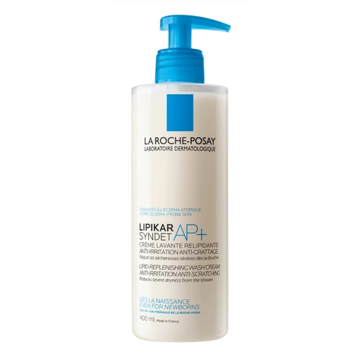 Lipikar Syndet AP+ Crème Lavante Peau Sèche et Eczéma Atopique l 400ml