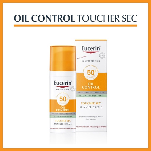 Eucerin Sun Oil Control gel crème toucher sec SPF50+ l 50ml