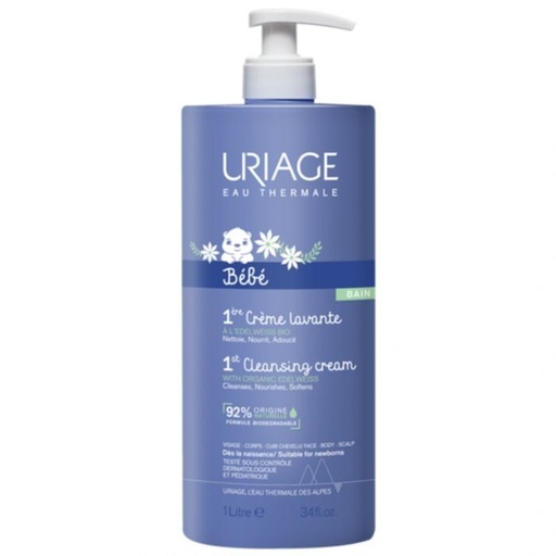 Uriage bébé 1ère crème lavante l 1L