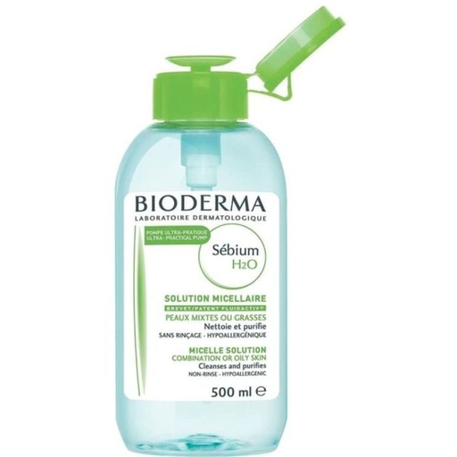 BIODERMA SEBIUM H2O POMPE INVERSEE l 500ML