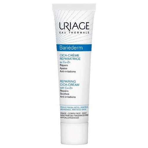 Uriage bariederm cica crème réparatrice cuivre-zinc l 40ml