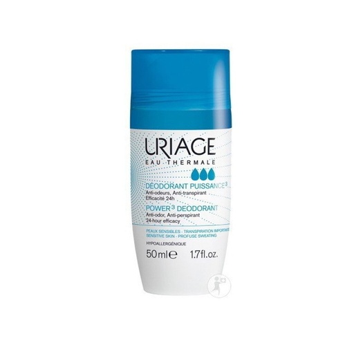 Uriage deodorant puissance3 anti-transpirant l 50ml