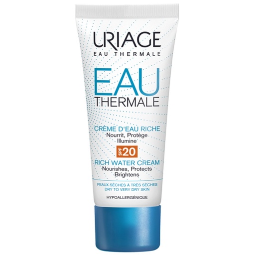 URIAGE EAU THERMALE CREME D EAU RICHE SPF20-40ML