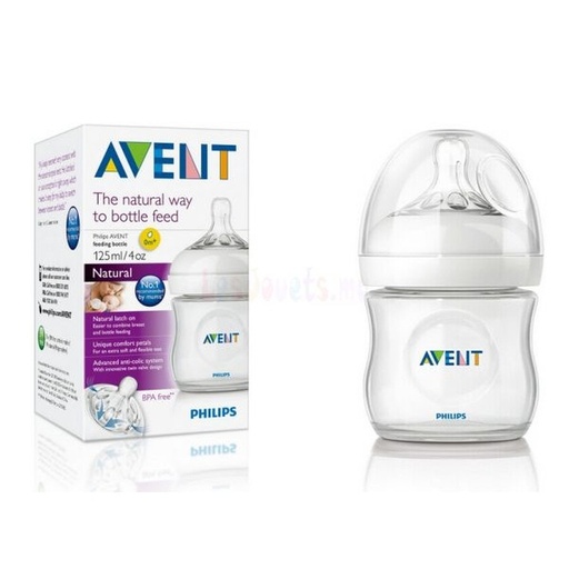 PHILIPS AVENT BIBERON NATURAL 0M+ 125ml 4OZ