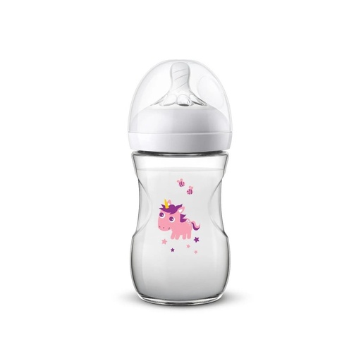[SCF070/25] PHILIPS AVENT BIBERON 1M+ NATURAL 2.0 9OZ UNICORN 260ml