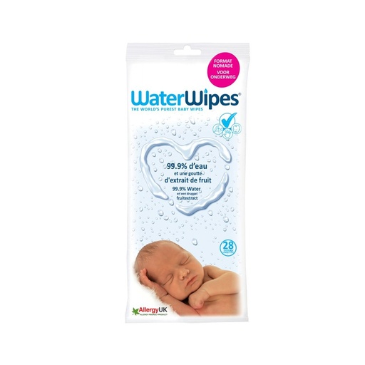 WATERWIPES BABY 28 PK BIO lingettes