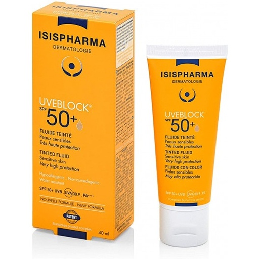 ISISPHARMA UVEBLOCK 50+ TEINTE CLAIRE | 40 ML